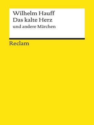 cover image of Das kalte Herz und andere Märchen